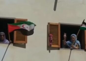 بالفيديو : شاهد الأعلام الوطنية ترفرف من نوافد منازل الصحراويين بالأرض المحتلة تلبيةً لنداء حملة “علمي على منزلي”.