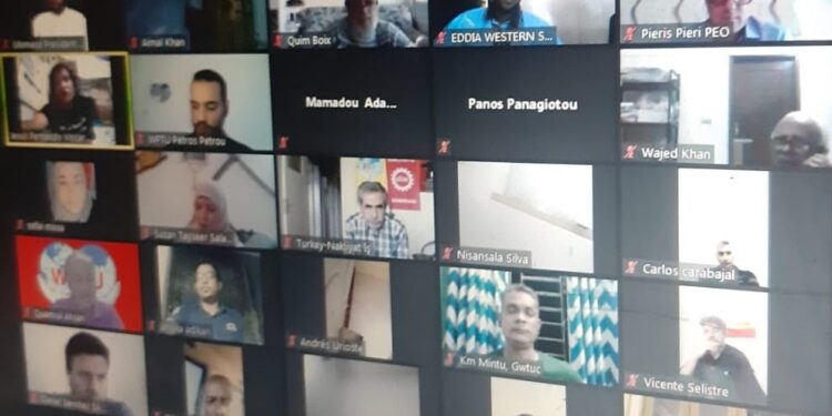 “الكونفدرالية النقابية للعمال الصحراويين” تشارك  في الندوة الدولية المنظمة من طرف ” الإتحاد الدولي للنقابات” المنعقد باليونان.