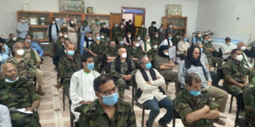 بالفيديو مع ألبوم صور : شاهد مراسيم تأبين الراحل فقيد الشعب الصحراوي “سيدأحمد البطل” الذي أقامته رئاسة الجمهورية (تغطية خاصة) .