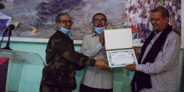 بالصور : وزارة شؤون الأرض المحتلة والجاليات تكرم عائلة سيدي أبراهيم خيا و الأسرى المدنيين الصحراويين بسجون الإحتلال المغربي.