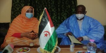 القائم بالأعمال بسفارة جنوب إفريقيا لدى الجزائر والجمهورية الصحراوية يقوم بزيارة لمؤسسات الدولة الصحراوية.