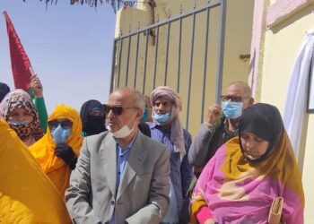 وزير التربية والتعليم والتكوين المهني السيد عمار منصور تدشين معهد جديد للتكوين المهني بولاية آوسرد.