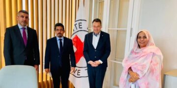 جنيف : رئيس اللجنة الدولية للصليب الأحمر يستقبل المكلف بأوروبا والإتحاد الأوروبي، أبي بشرايا وممثلة الجبهة لدى الأمم المتحدة أميمة عبد السلام.