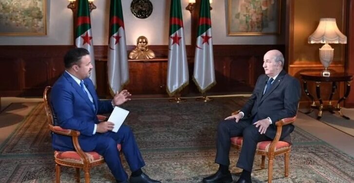 في مقابلة هي الأولى له مع قناة الجزيرة : الرئيس الجزائري يؤكد أن موقف بلاده من قضية الصحراء ” ثابت ولم يتغير ولن يقبل بالأمر الواقع مهما كانت الظروف”.