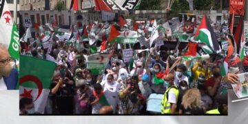 بالفيديو :  شاهد… لحظات ومشاهد تاريخية وإستثنائية من المظاهرات العارمة التي هزت العاصمة الإسبانية نصرة للشعب الصحراوي.