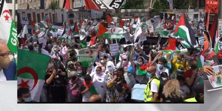 بالفيديو :  شاهد… لحظات ومشاهد تاريخية وإستثنائية من المظاهرات العارمة التي هزت العاصمة الإسبانية نصرة للشعب الصحراوي.