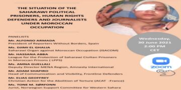 “وضع السجناء السياسيين والنشطاء والصحفيين الصحراويين تحت الإحتلال” محور ندوة رقمية بجنيف.