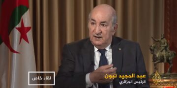 بالفيديو جدير بالمتابعة : الرئيس الجزائري للجزيرة ”لحمنا مر لمن أراد التطاول علينا، والرئيس إبراهيم غالي غادر إسبانيا برخصة منها، وموقفنا من فلطسين والصحراء ثابت وغير قابل للتغيير”