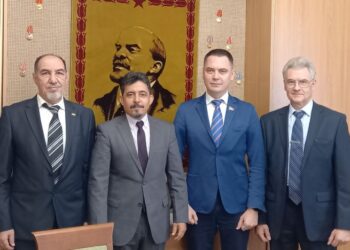 نشاط مكثف لدبلوماسي المخضرم أبي بشرايا البشير بروسيا قبل صدور قرار مجلس الأمن الدولي، وإستقبال رفيع يحظى به في مقر الحزب الشيوعي