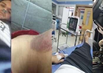 بالصور : قوات الإحتلال المغربي تعذب  الناشط الإعلامي الصحراوي “عدنان أمساعد” و يكسر سيارته.