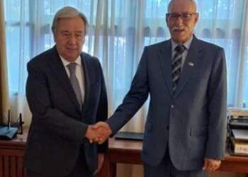 عاجل : رئيس الجمهورية “إبراهيم غالي” يلتقي الأمين العام للأمم المتحدة “أنطونيو غوتيريش”، وأعمال الهدم والتدمير المتواصلة لمنازل المواطنين الصحراويين والاستيلاء على أراضيهم بالصحراء الغربية من بين أهم المواضيع التي جمعتهما.